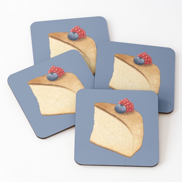 Item preview, Fluffy Japanese Cheesecake with Blueberry and Raspberry Topping designed and sold by Alicia Chee.
