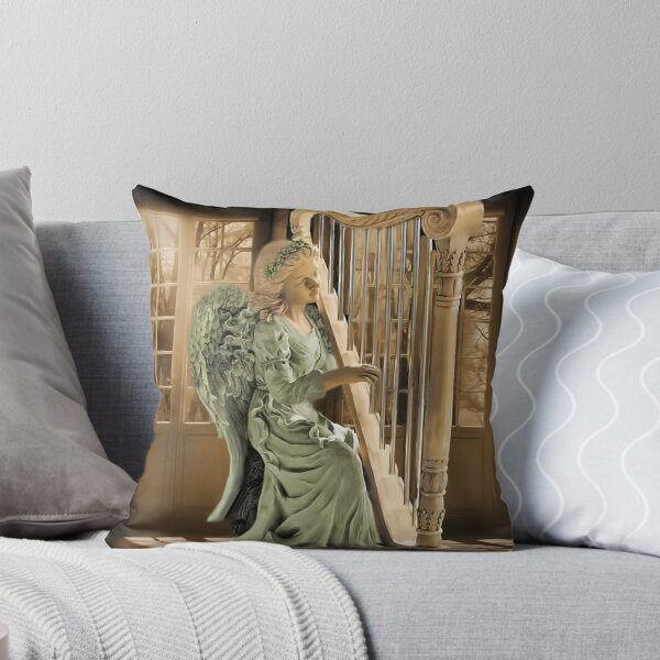 Item preview, Ƹ̴Ӂ̴Ʒ WINGS OF AN ANGEL PLAYING HARP MUSIC- VARIOUS APPAREL-- PICTURE,PILLOW, AND OR TOTE BAG Ƹ̴Ӂ̴Ʒ designed and sold by ✿✿ Bonita ✿✿ ђєℓℓσ.
