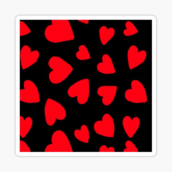 Hearts Pattern Sticker