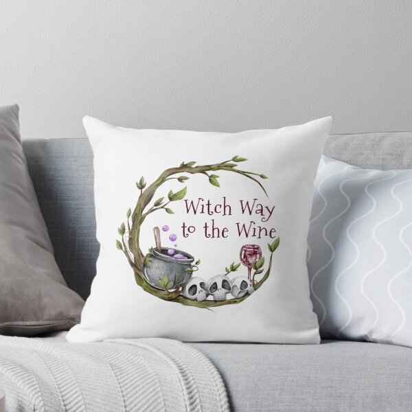 Item preview, Witch Way to the Wine - Halloween Quote  designed and sold by GoldenDov.
