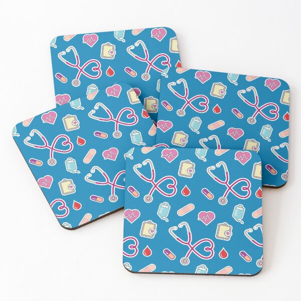 Item preview, Nursing Life – Med Print (teal) designed and sold by Pixelamity.