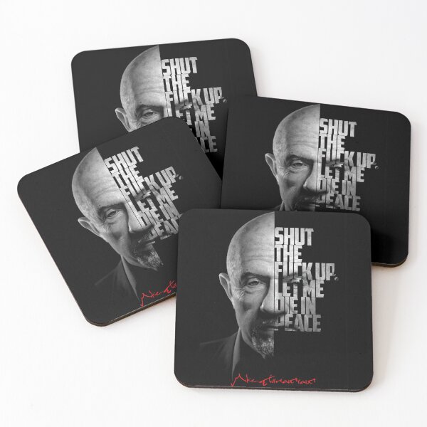 Item preview, Black and white Mike Ehrmantraut, Breaking Bad, Better Call Saul quote. designed and sold by Enea Kelo.