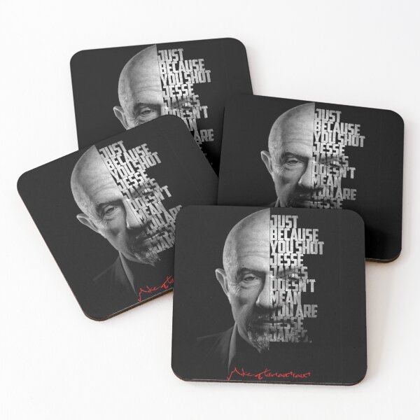 Item preview, Copy of Black and white Mike Ehrmantraut, Breaking Bad, Better Call Saul quote. designed and sold by Enea Kelo.