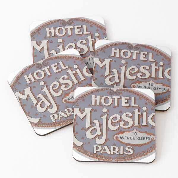 Item preview, France - Paris - Majestic - Vintage Luggage Label  designed and sold by imageresource.