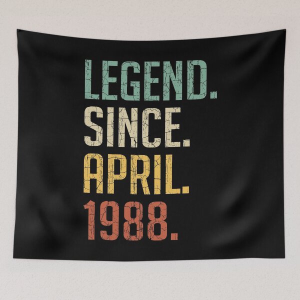 Item preview, Legend Since April 1988 33rd Birthday Gift 33 Years Old Vintage April 1988 designed and sold by Takatv.