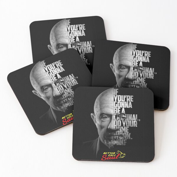 Item preview, Black and white Mike Ehrmantraut, Breaking Bad, Better Call Saul quote. designed and sold by Enea Kelo.