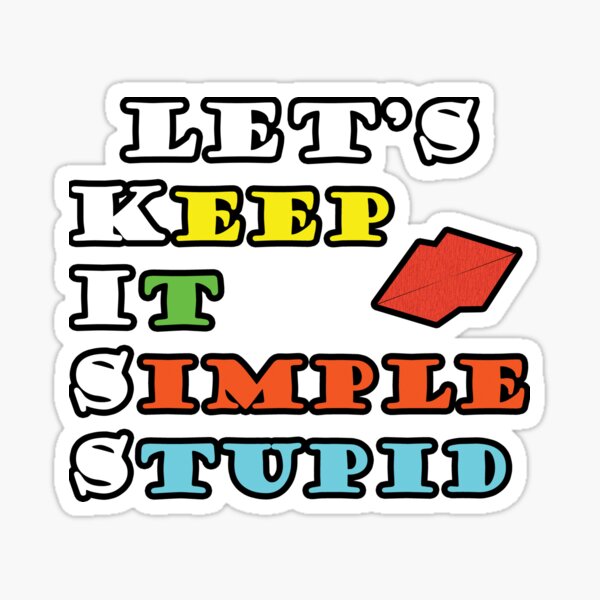 Vista previa del artículo con la obra «Let's KISS (Keep It Simple Stupid) - Diseño de tipografía», diseñado y vendido por art-by-shadab.