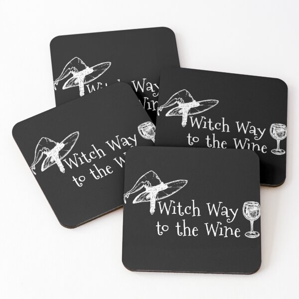 Item preview, Witch Way to the Wine - Halloween Quote  designed and sold by GoldenDov.