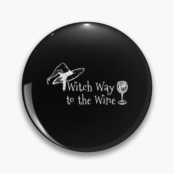 Item preview, Witch Way to the Wine - Halloween Quote  designed and sold by GoldenDov.