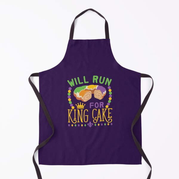 Item preview, Mardi Gras Will Run for King Cake designed and sold by jaygo.