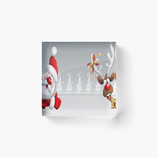 Item preview, Santa Claus and Rudolf designed and sold by customgiftstore.