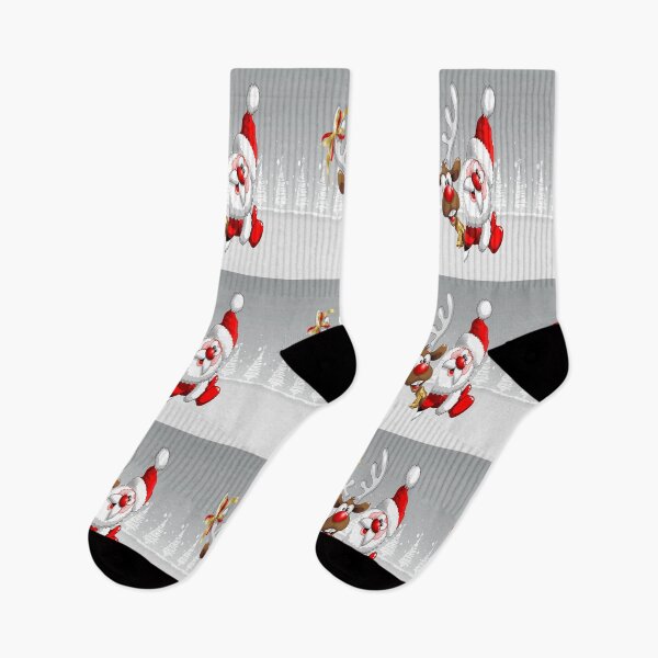 Item preview, Santa Claus and Rudolf designed and sold by customgiftstore.