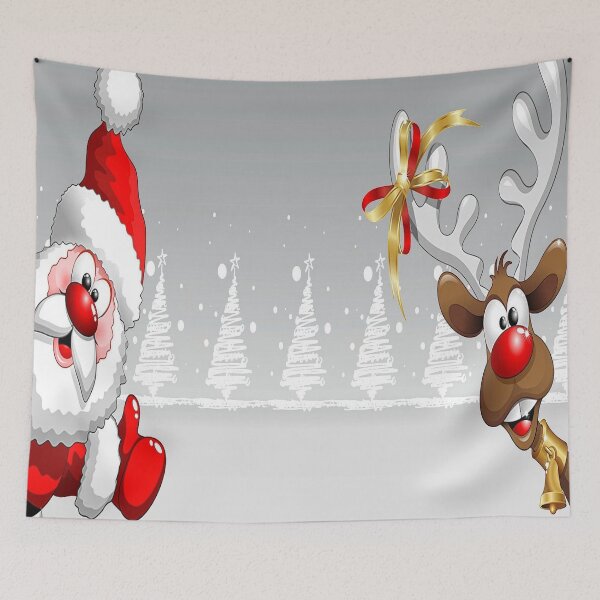 Item preview, Santa Claus and Rudolf designed and sold by customgiftstore.