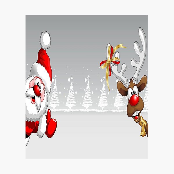 Item preview, Santa Claus and Rudolf designed and sold by customgiftstore.