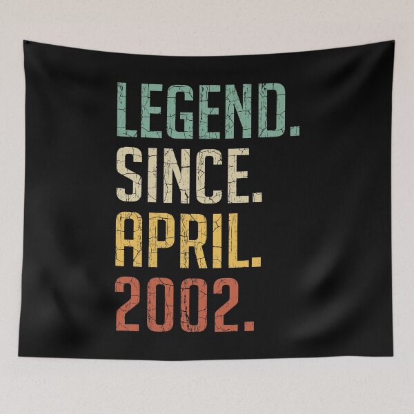 Item preview, Legend Since April 2002 19th Birthday Gift 19 Years Old Vintage April 2002 designed and sold by Takatv.