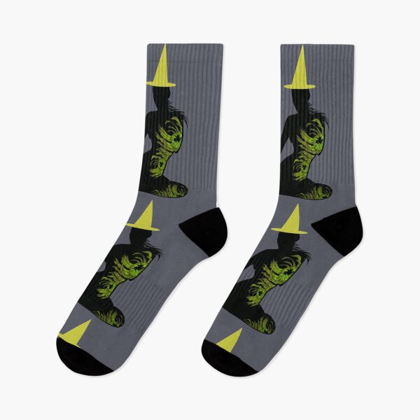 Item preview, Black sensual silhouette of witch and green chrysanthemums with bright yellow Halloween hat designed and sold by BV-creas.