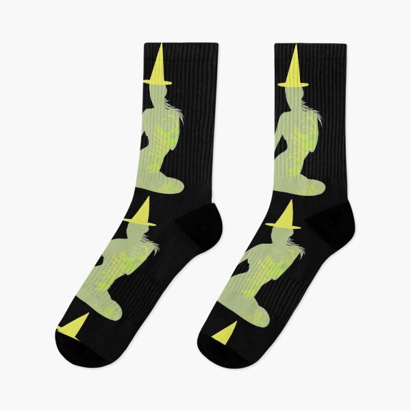 Item preview, Sensual green silhouette of witch and green chrysanthemums with bright yellow Halloween hat designed and sold by BV-creas.