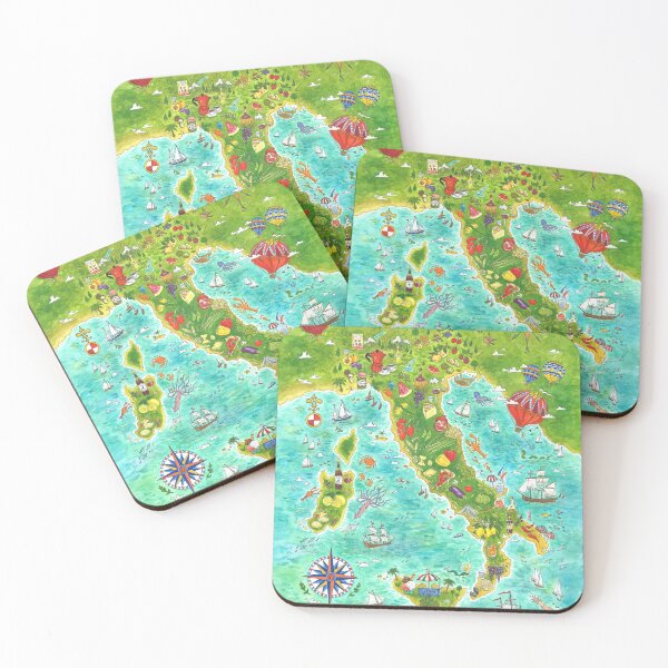 Item preview, Map Italian food designed and sold by Jiska De Waard.