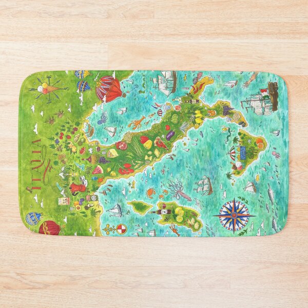 Item preview, Map Italian food designed and sold by Jiska De Waard.