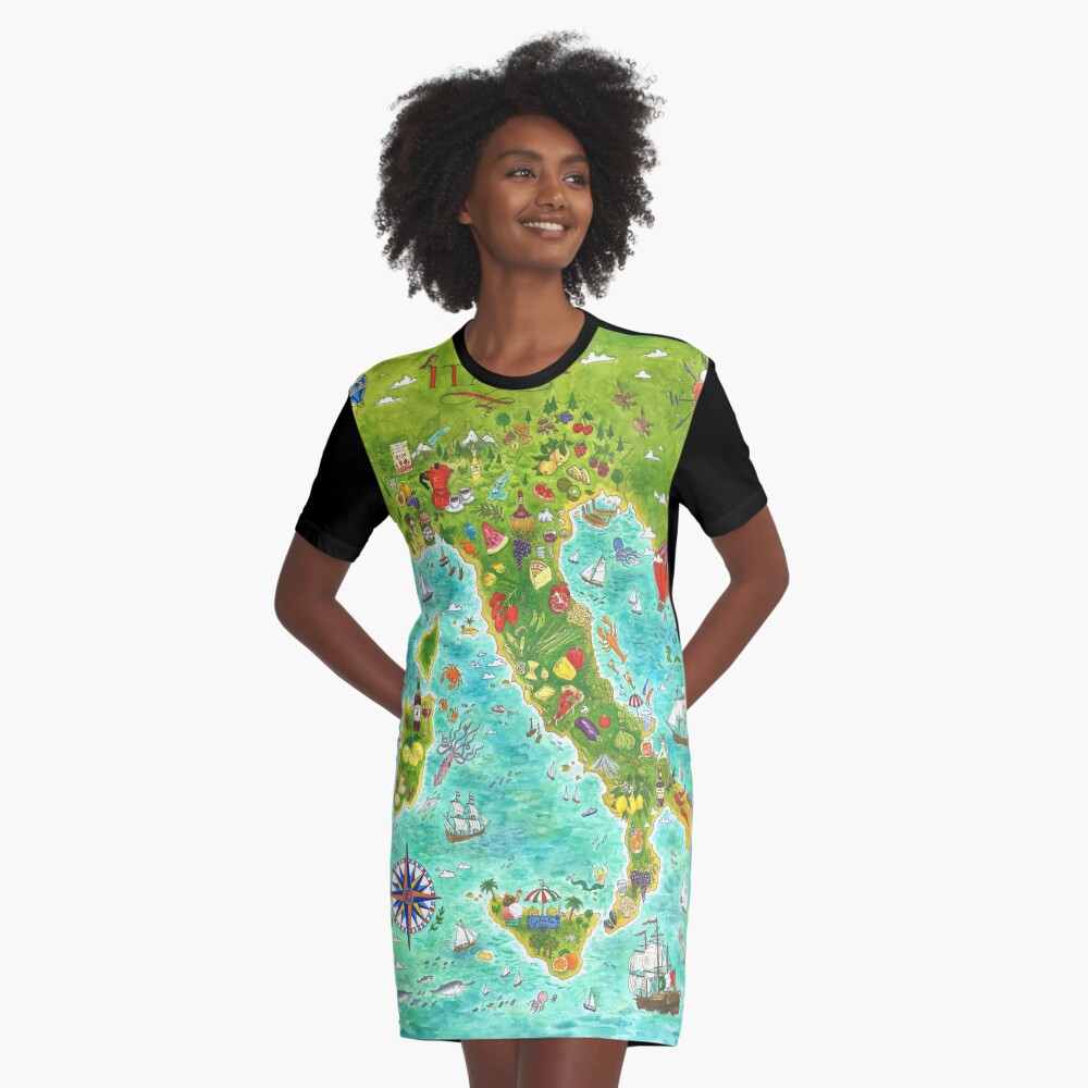 Item preview, Graphic T-Shirt Dress designed and sold by Jiska-de-Waard.