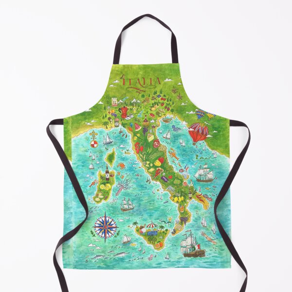 Item preview, Map Italian food designed and sold by Jiska De Waard.