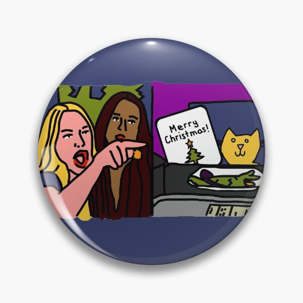 Item preview, Woman Yelling at Cat Memes Merry Christmas designed and sold by ellenhenry.