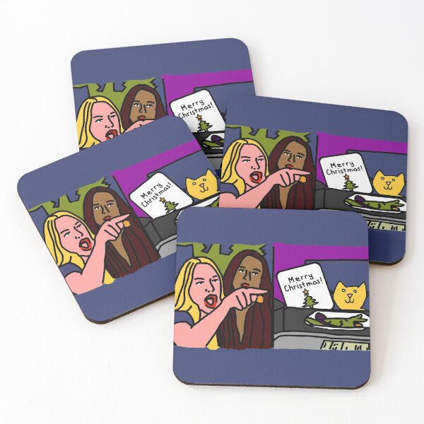Item preview, Woman Yelling at Cat Memes Merry Christmas designed and sold by ellenhenry.