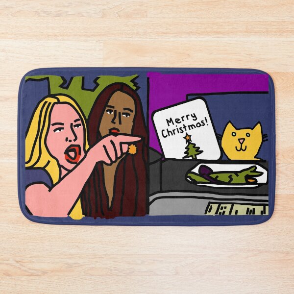 Item preview, Woman Yelling at Cat Memes Merry Christmas designed and sold by ellenhenry.