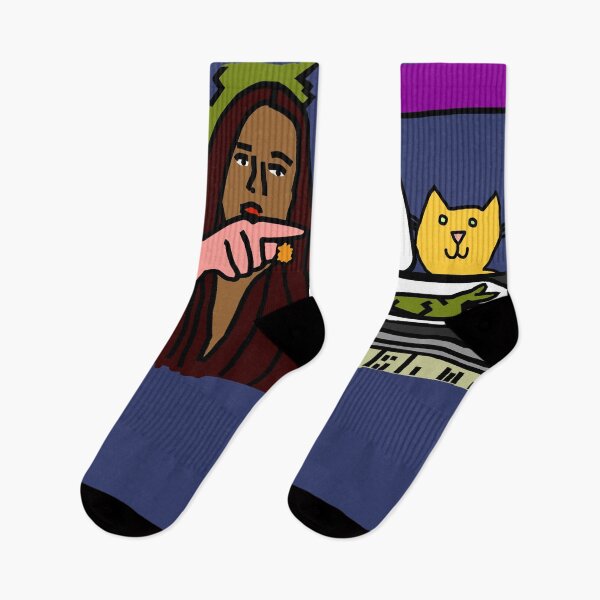 Item preview, Woman Yelling at Cat Memes Merry Christmas designed and sold by ellenhenry.