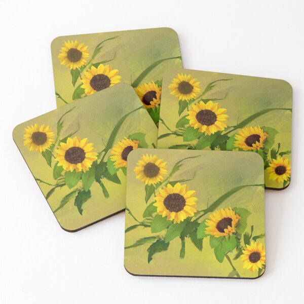 Item preview, Sunflowers flower art designed and sold by sketchypages.