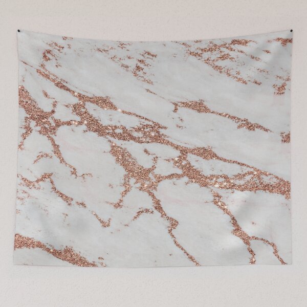 Item preview, Glitter Rose Gold Marbled Pattern designed and sold by WOW TeesAndThings.