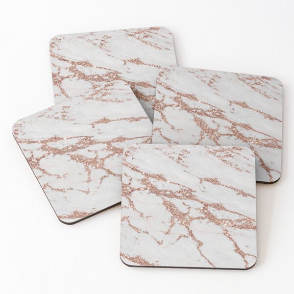 Item preview, Glitter Rose Gold Marbled Pattern designed and sold by WOW TeesAndThings.