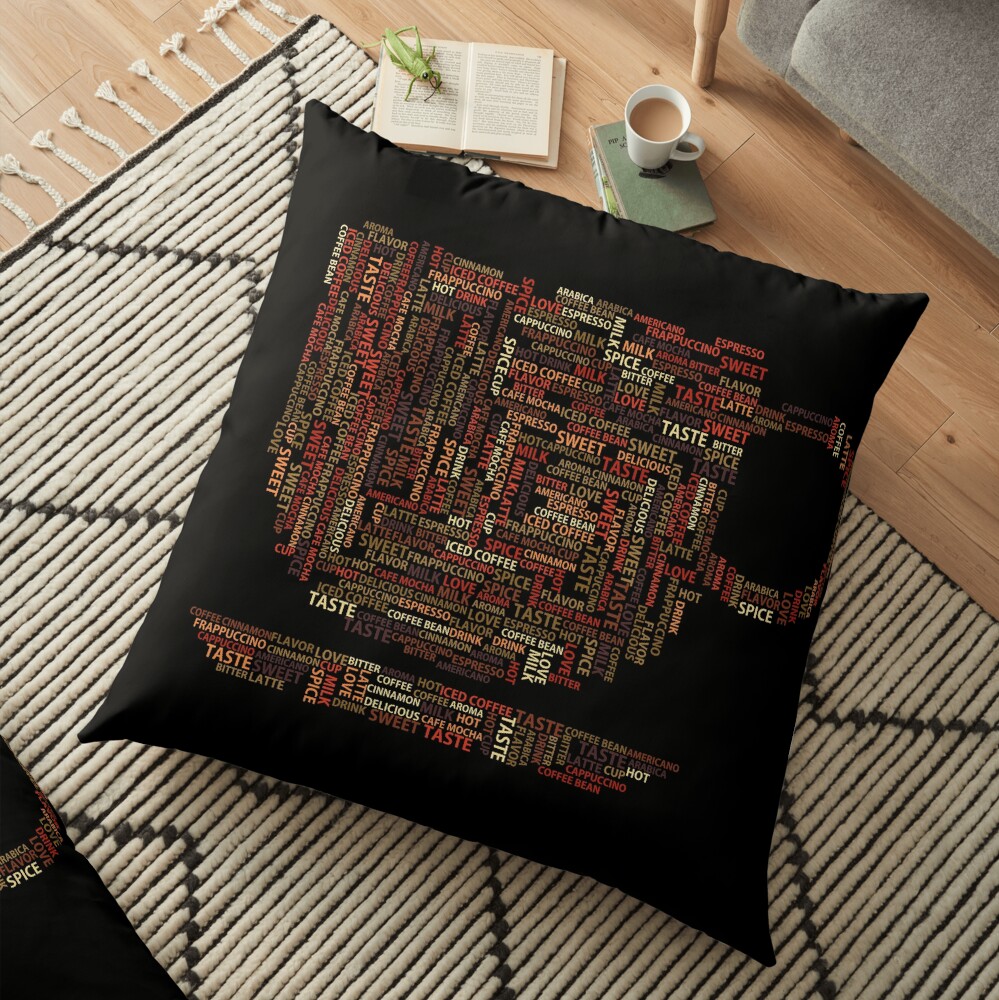 Coffee Addict Floor Pillow