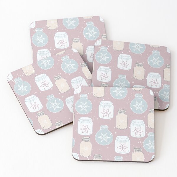 Item preview, Mason jars, winter pattern designed and sold by Marianne1108.