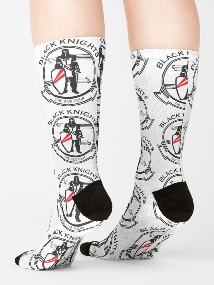 Alternate view of Model 44 - Black Knights Socks