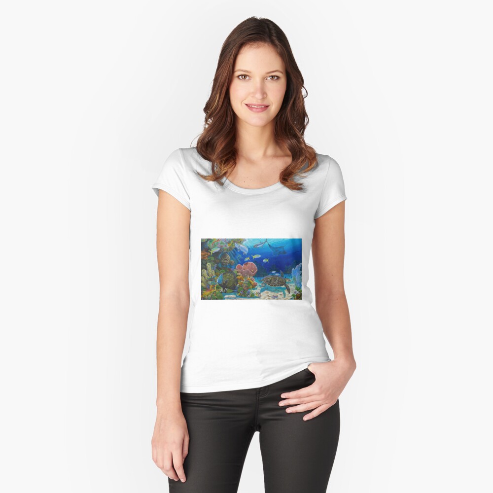 Item preview, Fitted Scoop T-Shirt designed and sold by Bluemarlin.
