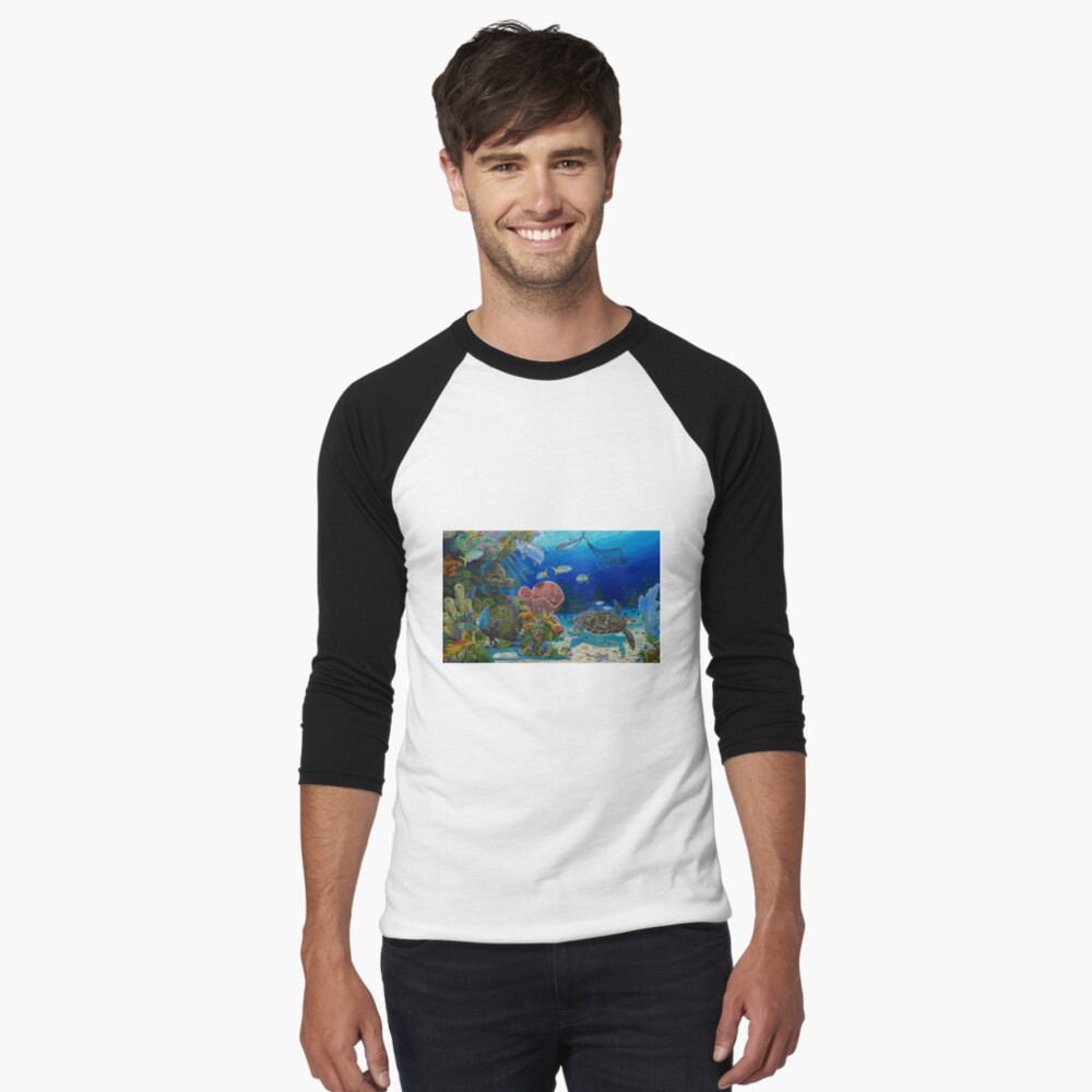 Item preview, Baseball ¾ Sleeve T-Shirt designed and sold by Bluemarlin.