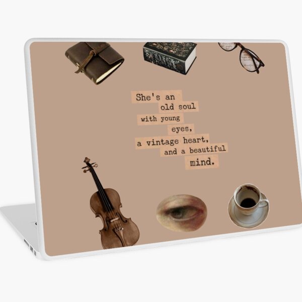 For all the "Dark Academia" lovers Laptop Skin
