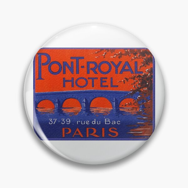 Item preview, France - Paris - Pont Royal - Vintage Luggage Label  designed and sold by imageresource.