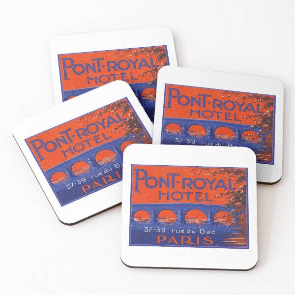 Item preview, France - Paris - Pont Royal - Vintage Luggage Label  designed and sold by imageresource.