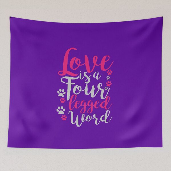 Item preview, Love Is Four Legged - Funniest Gifts For Cat Lovers Dog Lovers designed and sold by Sugar-Magnolia.