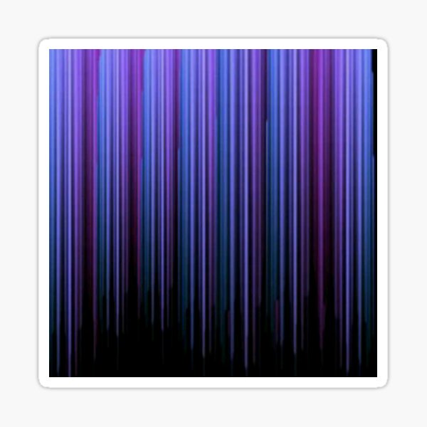 Blue and purple stripes Sticker