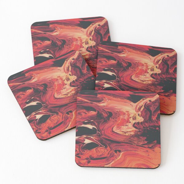 Item preview, Red orange Marble  designed and sold by amz21.