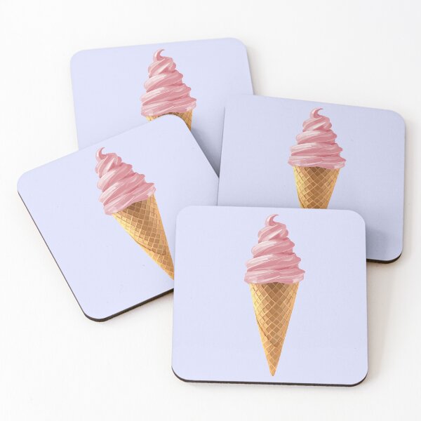 Item preview, Pink Soft Serve Strawberry Icecream Cone designed and sold by Deborah Camp.