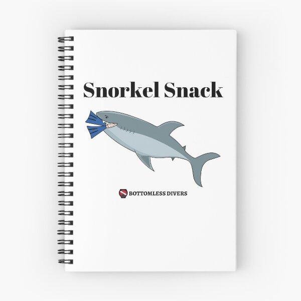 Item preview, Shark Snorkel Snack with Black Font designed and sold by BottomlessDiver.