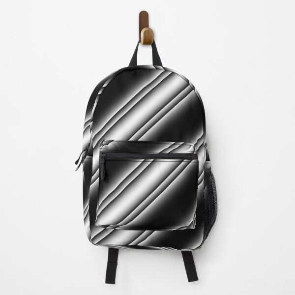 Item preview, BLACK WHITE AND GREY GLOWING STRIPE  designed and sold by ozcushionstoo.