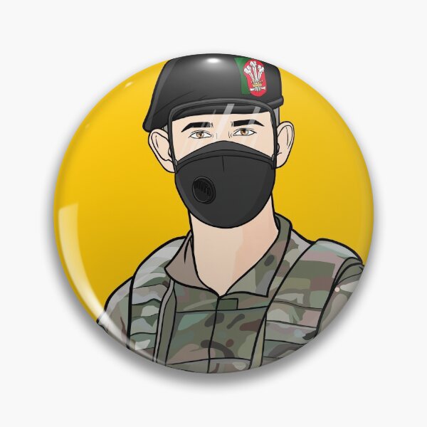 Item preview, Lockdown Soldier - Yellow Background designed and sold by craig61.