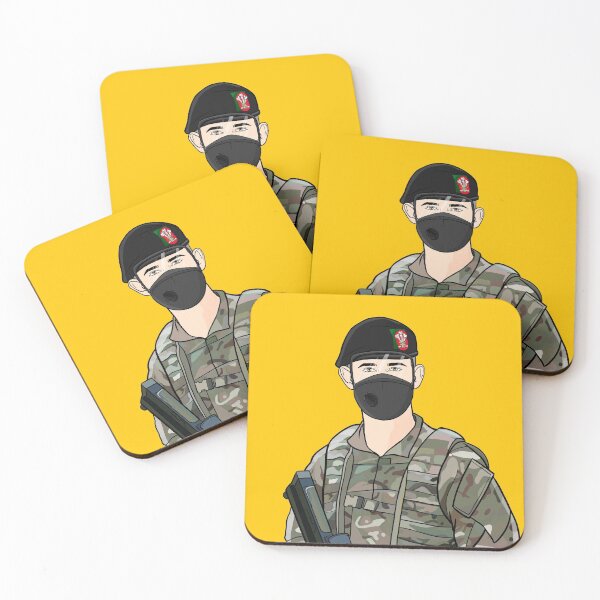 Item preview, Lockdown Soldier - Yellow Background designed and sold by craig61.