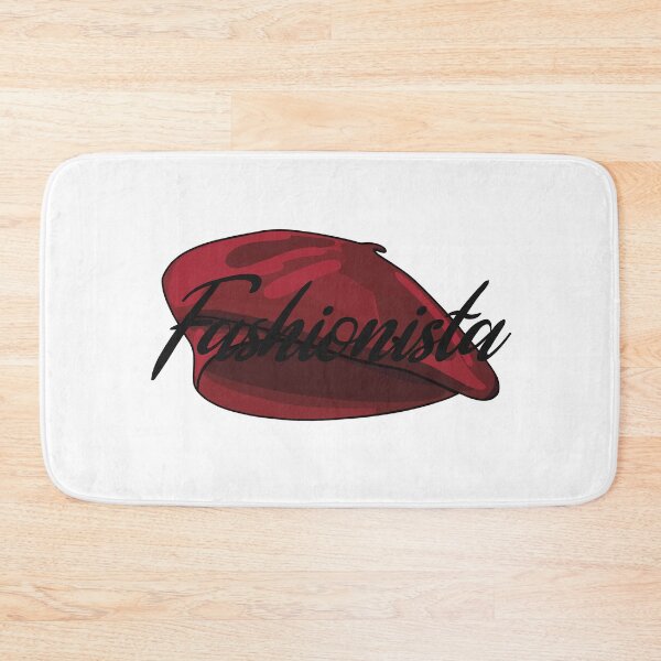 Item preview, Red French Beret with the word 'Fashionista' in it designed and sold by Fruit-Tee.