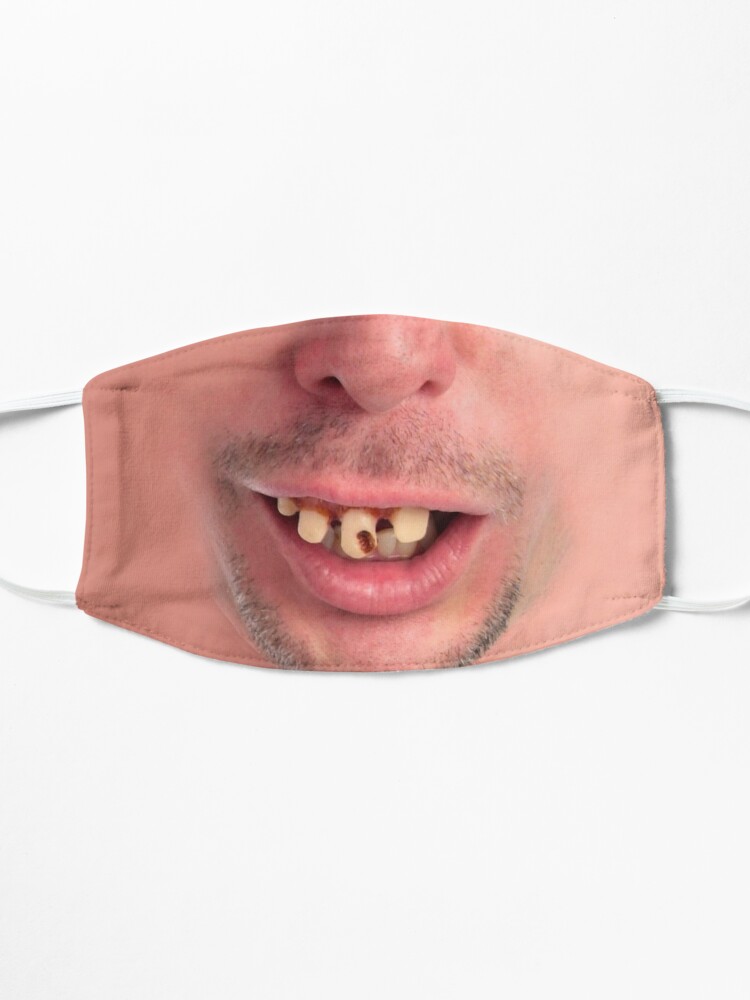 Masque En Tissu Homme Sourire drôle Déplaisant visage amusant bouc